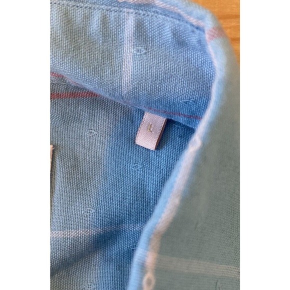 Rare Rabbit Button Up Shirt Size Large Men’s Blue Long Sleeve - Picture 4 of 8